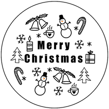 Load image into Gallery viewer, &quot;Merry Christmas&quot; Cute Pattern Packaging Stickers
