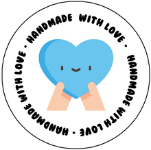 Load image into Gallery viewer, &quot;Handmade With Love&quot; Packaging Sticker
